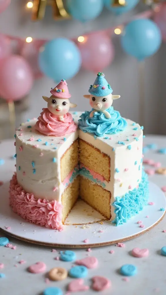 23 Outrageously Creative Gender Reveal Ideas That Will Leave Everyone Speechless! - 2. Cake Reveal