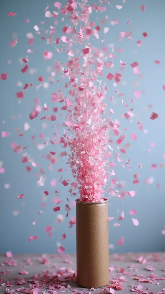 23 Outrageously Creative Gender Reveal Ideas That Will Leave Everyone Speechless! - 5. Confetti Cannon