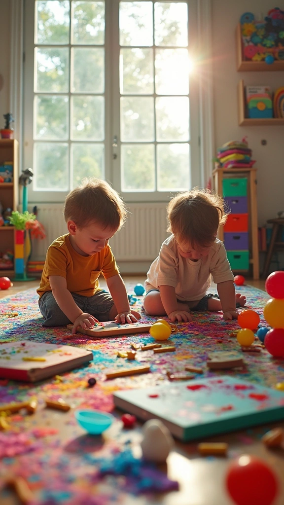 23 Twin Boy Moments That Will Make You Smile - 13. The Playroom Kingdom