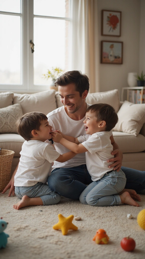 23 Twin Boy Moments That Will Make You Smile - 3. The Double Trouble Tickle Fight