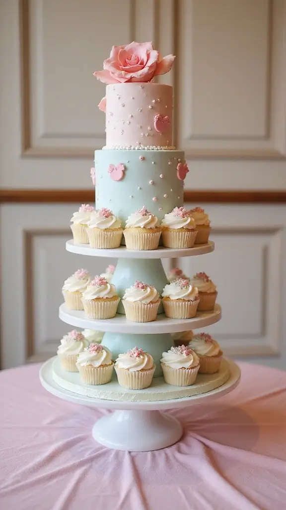 25 Baby Shower Ideas That Will Make Every Parent Say 'Wow!' - 12. Themed Cake or Cupcake Tower