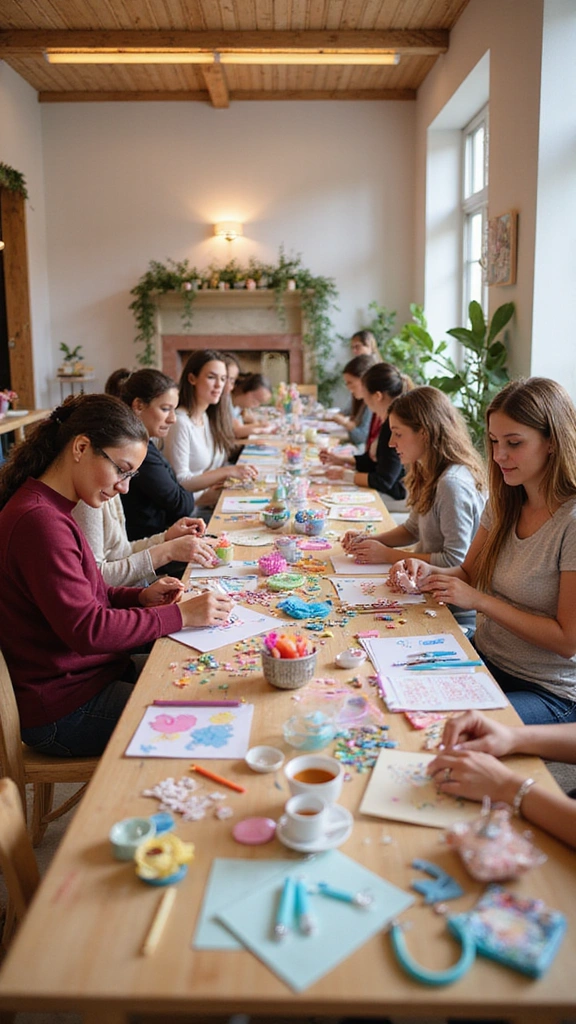 25 Baby Shower Inspiration Ideas for Parenting Joy - 10. Craft Corner