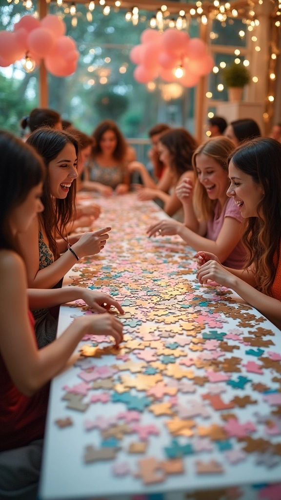 25 Baby Shower Inspiration Ideas for Parenting Joy - 17. Puzzle Party