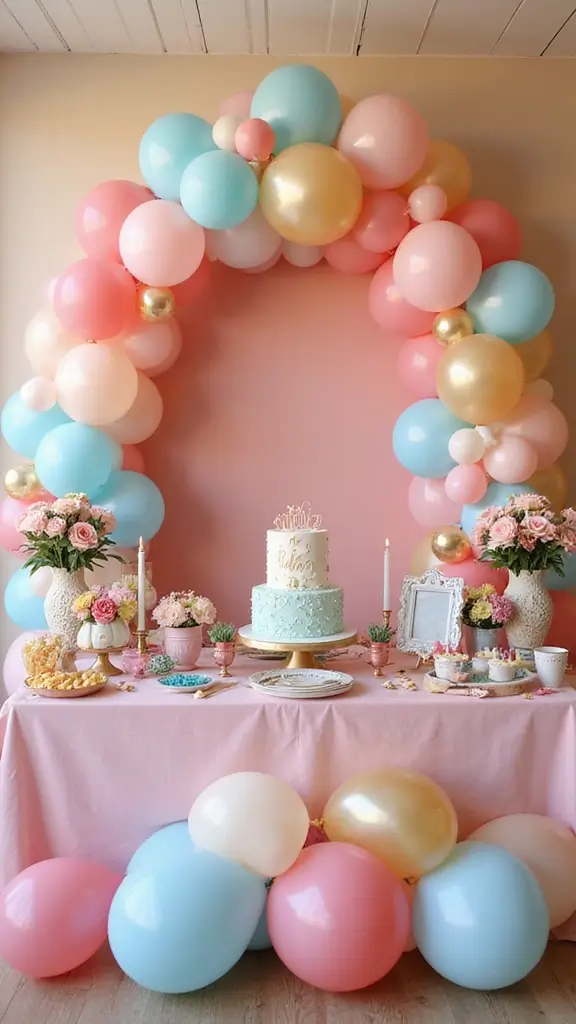 25 Baby Shower Inspiration Ideas for Parenting Joy - 3. Balloon Bonanza