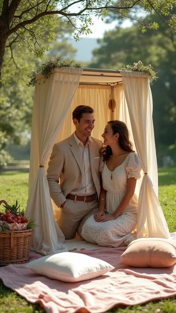 25 Baby Shower Photo Booth Ideas That Will Steal the Show (You Won't Believe #10!) - 20. Outdoor Picnic