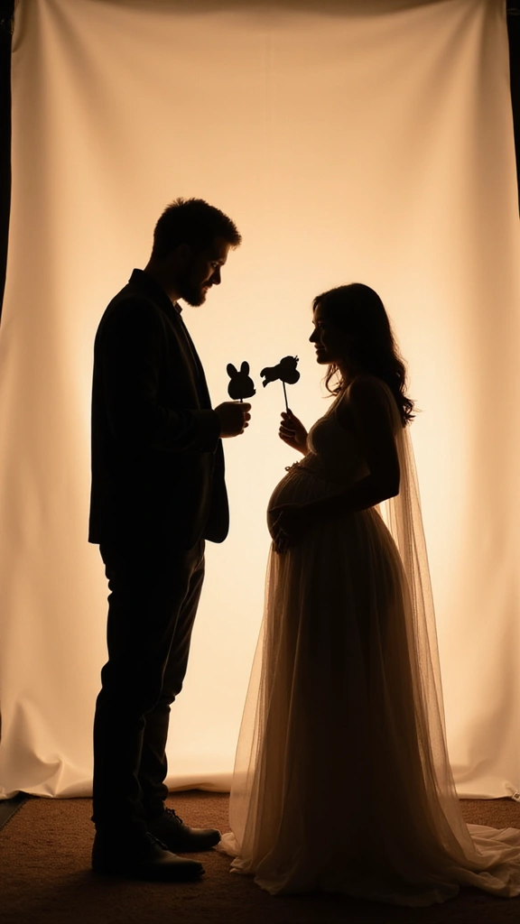 25 Baby Shower Photo Booth Ideas That Will Steal the Show (You Won't Believe #10!) - 6. Silhouette Scene