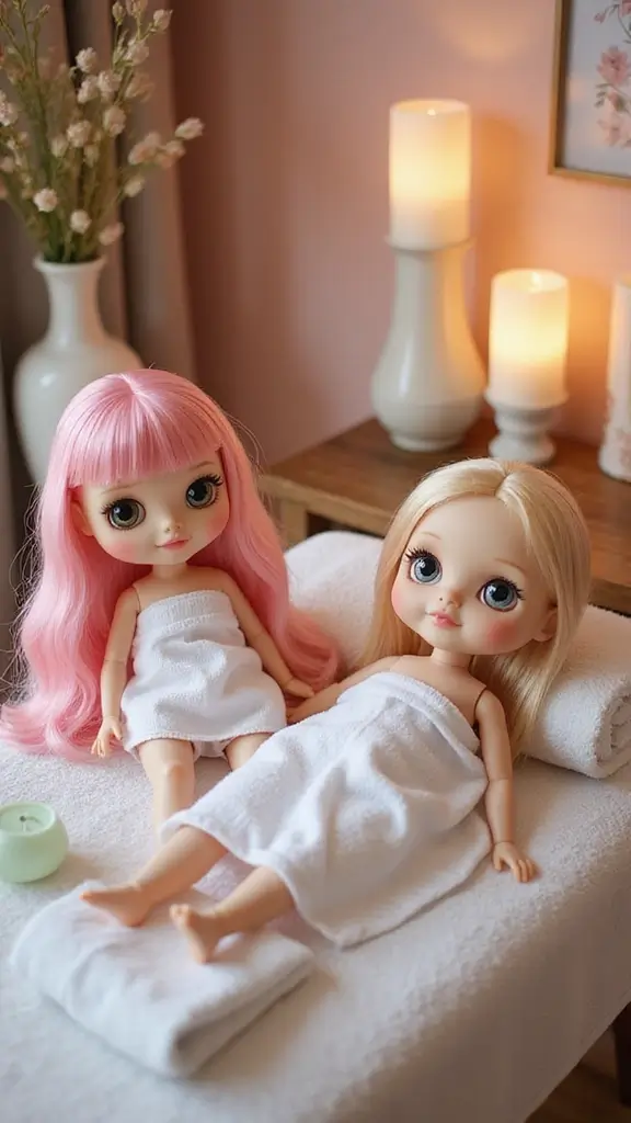 25 Creative Play Ideas with Blythe That Will Spark Your Child’s Imagination! - 11. Blythe’s Magical Spa Day