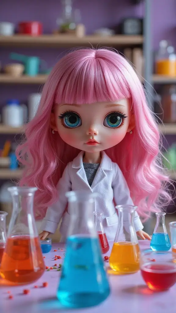25 Creative Play Ideas with Blythe That Will Spark Your Child’s Imagination! - 14. Blythe’s Magical Science Lab