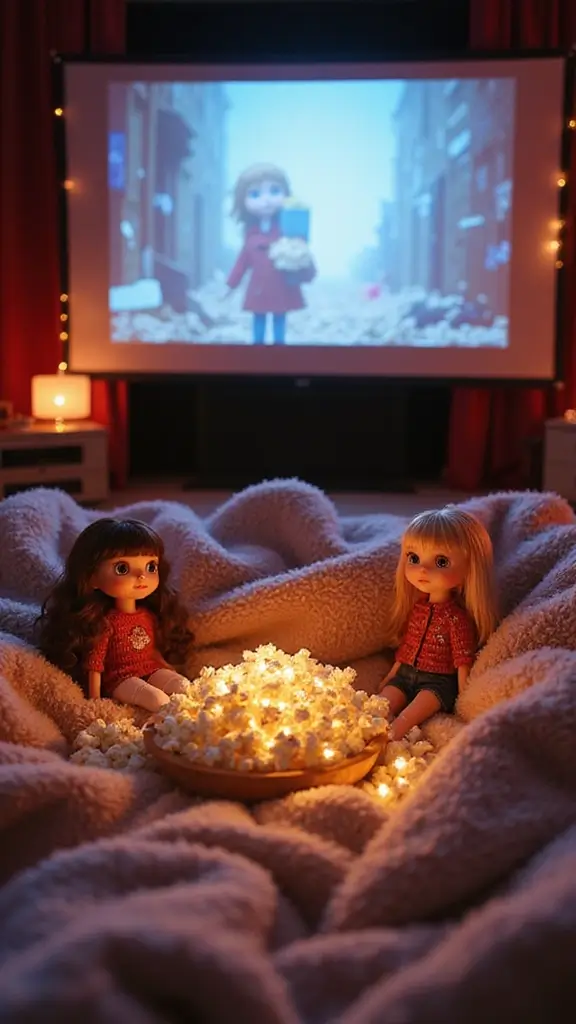 25 Creative Play Ideas with Blythe That Will Spark Your Child’s Imagination! - 20. Blythe’s Movie Night