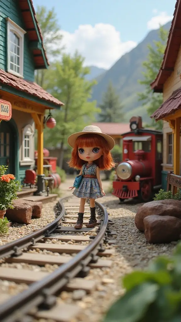 25 Creative Play Ideas with Blythe That Will Spark Your Child’s Imagination! - 23. Blythe’s Magical Train Station
