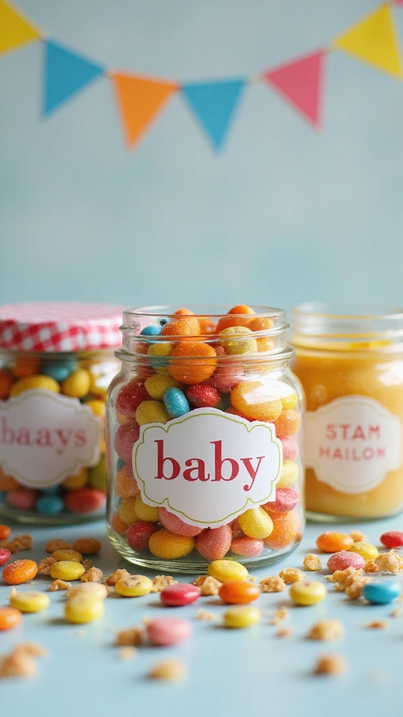 25 Cute and Clever Baby Announcement Ideas for Every Parent - 9. Baby Food Jar Announcement