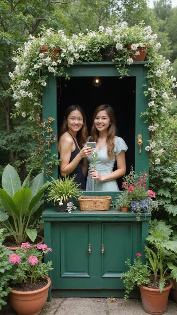 25 Eco-Friendly Baby Shower Ideas That Will Leave Everyone in Awe (You'll Want to Steal #11!) - 10. A Green Photo Booth