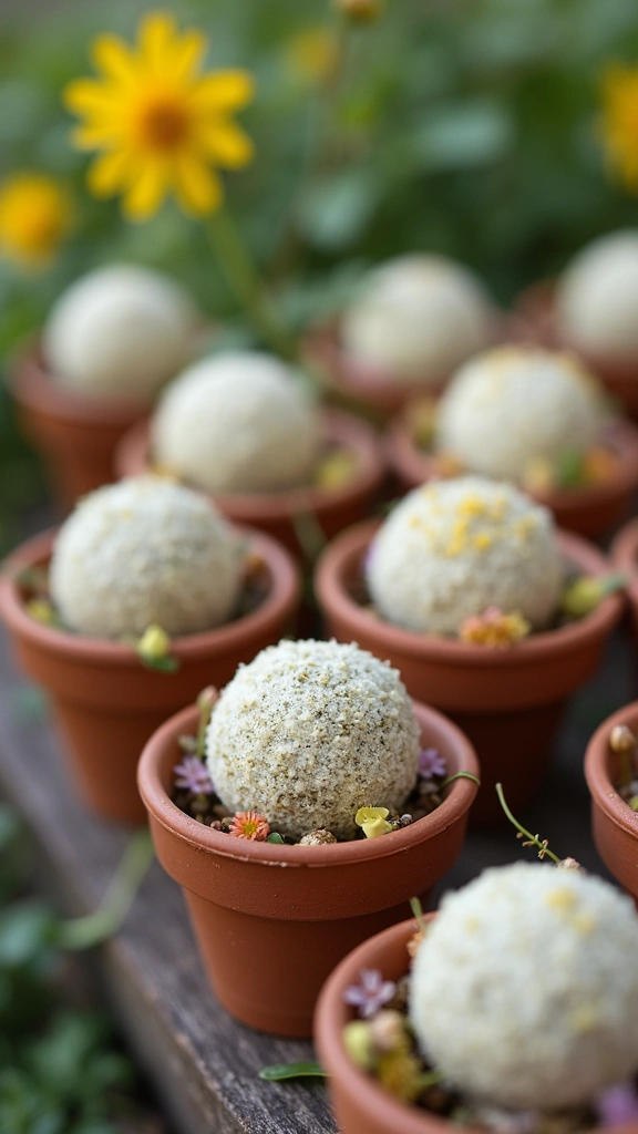 25 Eco-Friendly Baby Shower Ideas That Will Leave Everyone in Awe (You'll Want to Steal #11!) - 20. Wildflower Seed Bombs as Favors