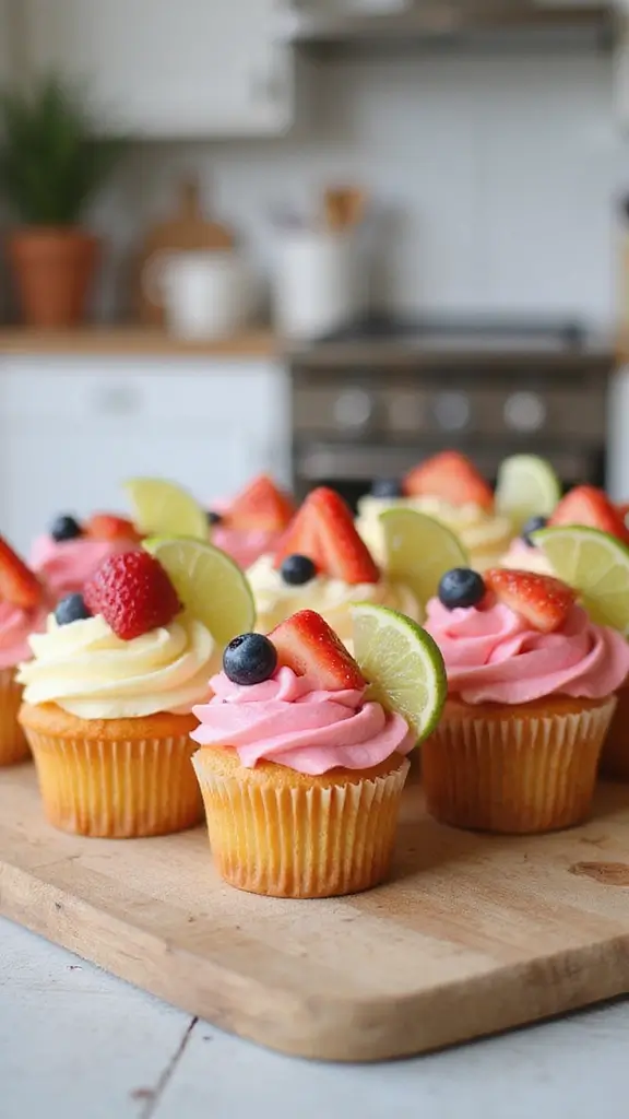 25 Fun Cupcake Decorating Ideas Your Kids Will Love (You Won't Believe #5!) - 10. Fruit-Topped Cupcakes