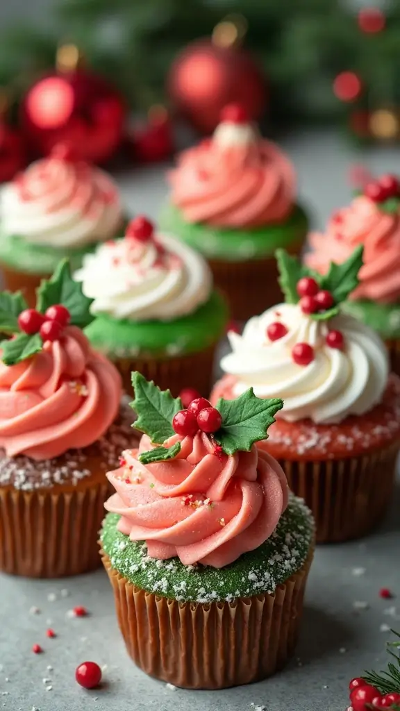 25 Fun Cupcake Decorating Ideas Your Kids Will Love (You Won't Believe #5!) - 16. Holiday-Themed Cupcakes