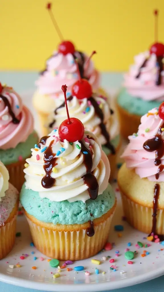 25 Fun Cupcake Decorating Ideas Your Kids Will Love (You Won't Believe #5!) - 23. Ice Cream Sundae Cupcakes