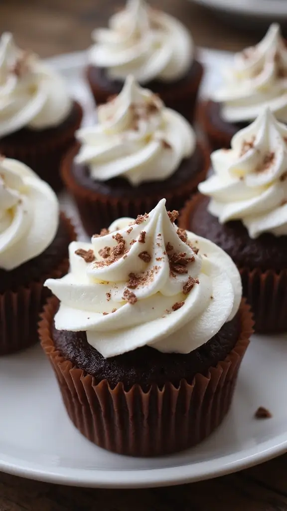 25 Fun Cupcake Decorating Ideas Your Kids Will Love (You Won't Believe #5!) - 24. Chocolate Cupcakes with Marshmallow Frosting