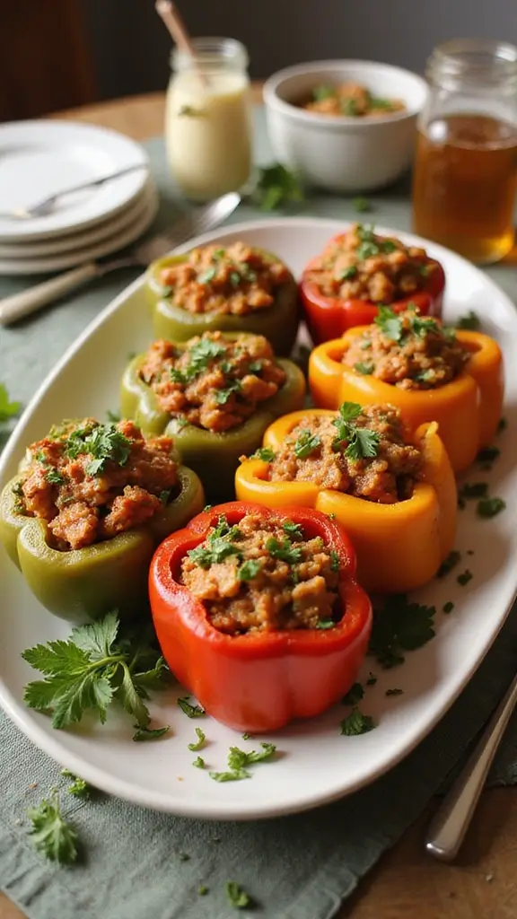 25 Irresistible Family Celebration Recipes That Will Make Your Gathering Unforgettable! - 11. Savory Stuffed Bell Peppers
