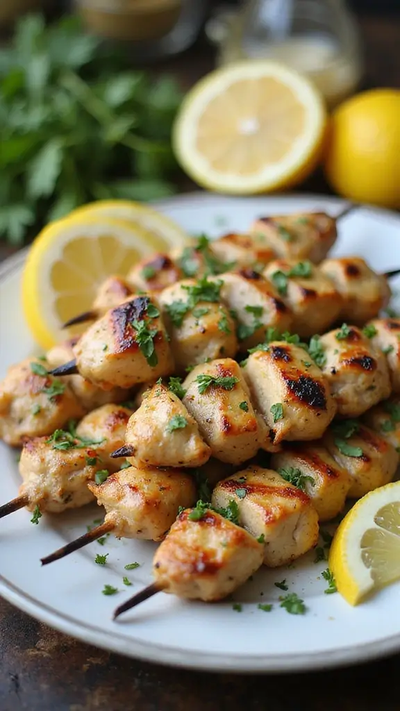 25 Irresistible Family Celebration Recipes That Will Make Your Gathering Unforgettable! - 2. Zesty Lemon Herb Grilled Chicken Skewers