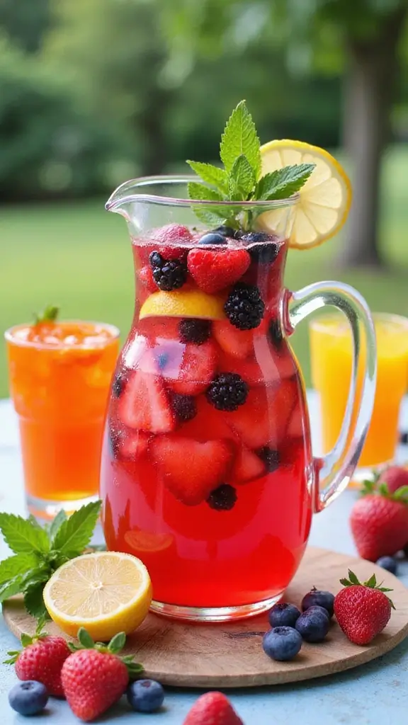 25 Irresistible Family Celebration Recipes That Will Make Your Gathering Unforgettable! - 21. Refreshing Berry Lemonade