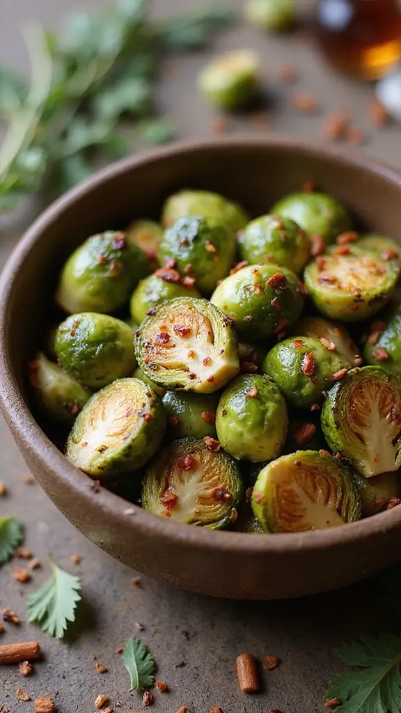 25 Irresistible Family Celebration Recipes That Will Make Your Gathering Unforgettable! - 5. Sweet and Spicy Roasted Brussels Sprouts