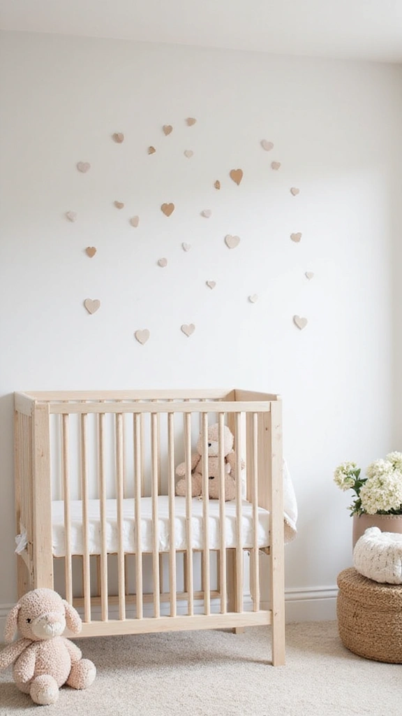 25 Minimalist Baby Room Designs That'll Make You Say 'I Wish I Thought of That!' - 12. Wall Decals and Stickers