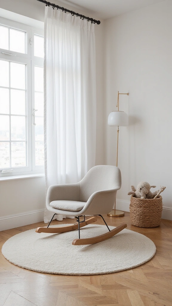 25 Minimalist Baby Room Designs That'll Make You Say 'I Wish I Thought of That!' - 13. Minimalist Rocking Chairs