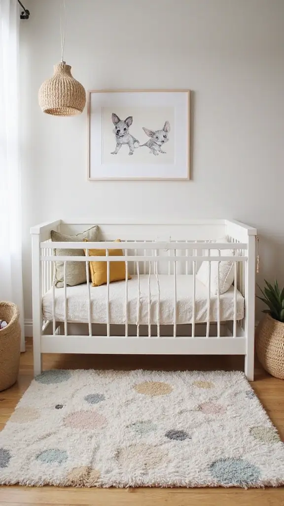 25 Minimalist Baby Room Designs That'll Make You Say 'I Wish I Thought of That!' - 14. Playful Rugs