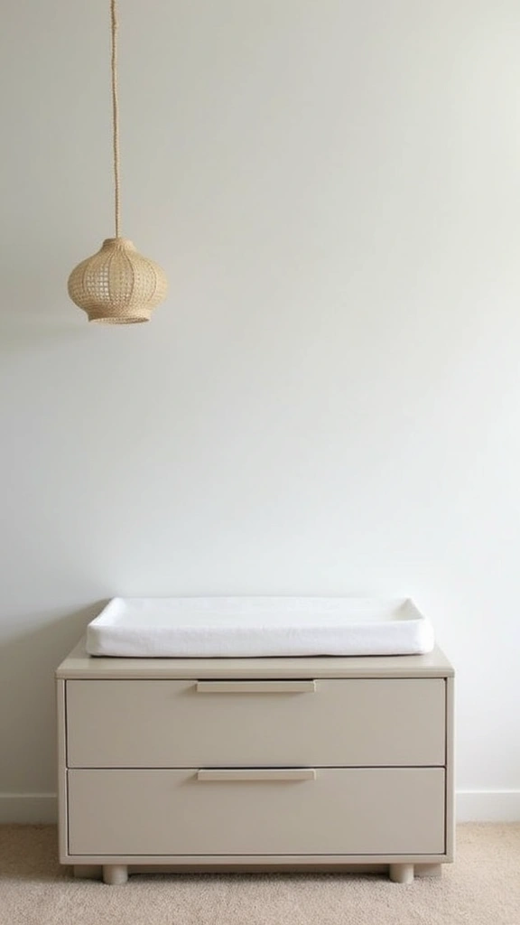 25 Minimalist Baby Room Designs That'll Make You Say 'I Wish I Thought of That!' - 15. Minimalist Changing Stations