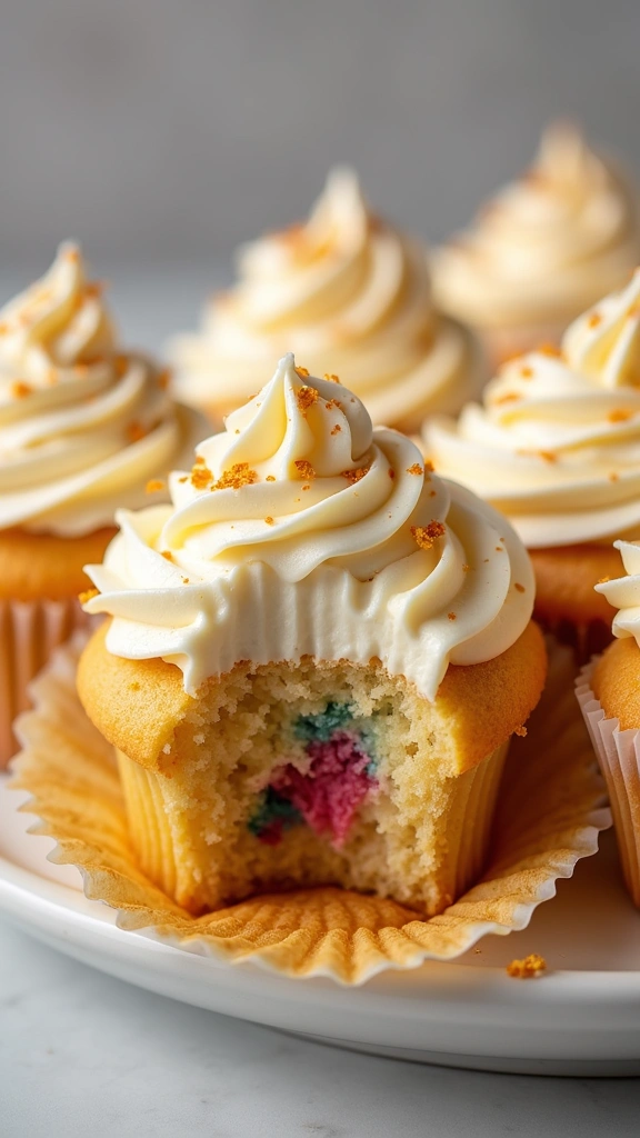 25 Parenting-Approved Gender Reveal Cupcake Ideas Everyone Will Love - 18. Butterscotch Cupcakes with Sweet Cream Frosting