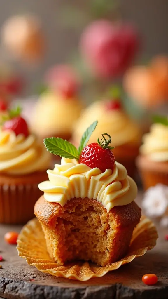 25 Parenting-Approved Gender Reveal Cupcake Ideas Everyone Will Love - 21. Thai Tea Cupcakes