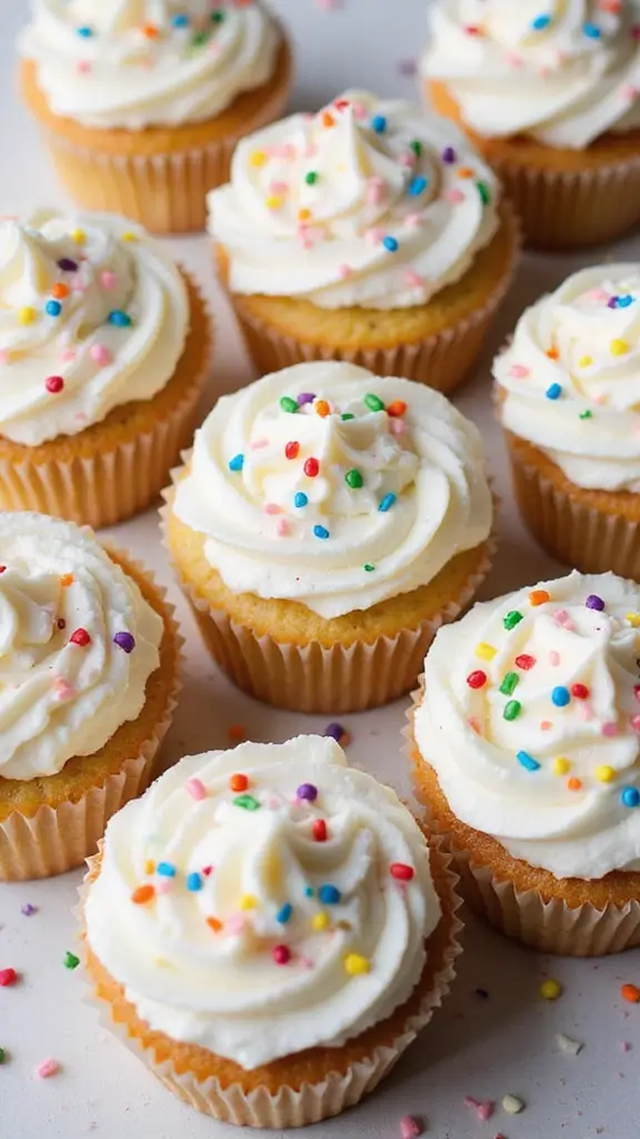 25 Parenting-Approved Gender Reveal Cupcake Ideas Everyone Will Love - 6. Funfetti Gender Reveal Cupcakes