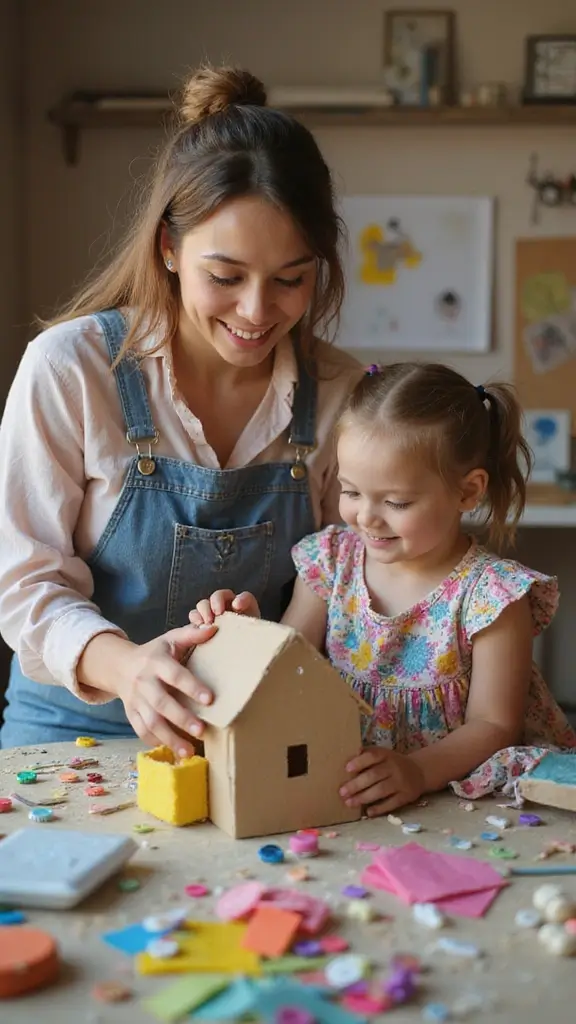 25 Parenting Hacks for Restoring Damaged Dolls Together with Kids - 16. Building a Dollhouse from Recycled Materials