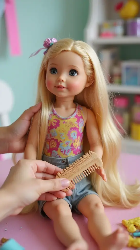 25 Parenting Hacks for Restoring Damaged Dolls Together with Kids - 2. Restoring Hair with Household Products