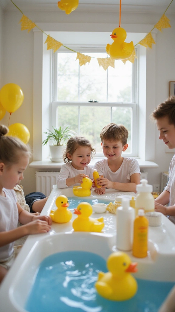 25 Parenting Moments That Spark Baby Shower Inspiration - 3. First Bath Time