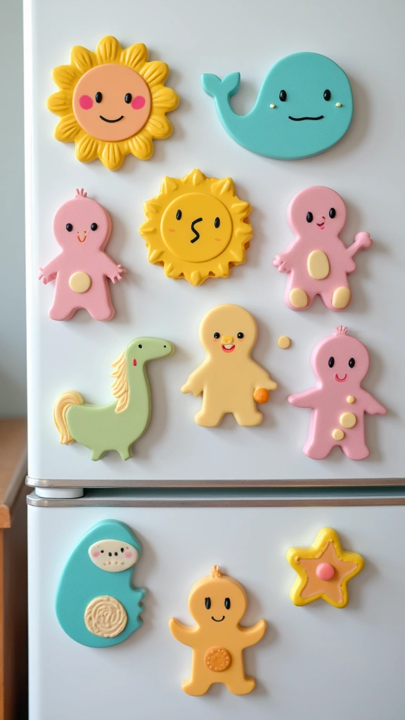 25 Unique Baby Shower Favors That Will Leave Your Guests Talking (You Won't Believe #7!) - 19. Baby-Themed Magnets