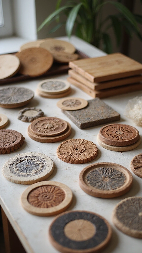 25 Unique Baby Shower Favors That Will Leave Your Guests Talking (You Won't Believe #7!) - 21. Handcrafted Coasters