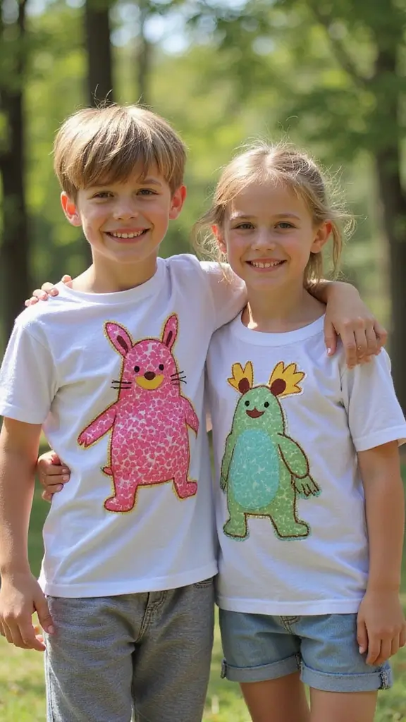 26 Matching Outfit Ideas for Twins You’ll Love - 15. Personalized Playwear