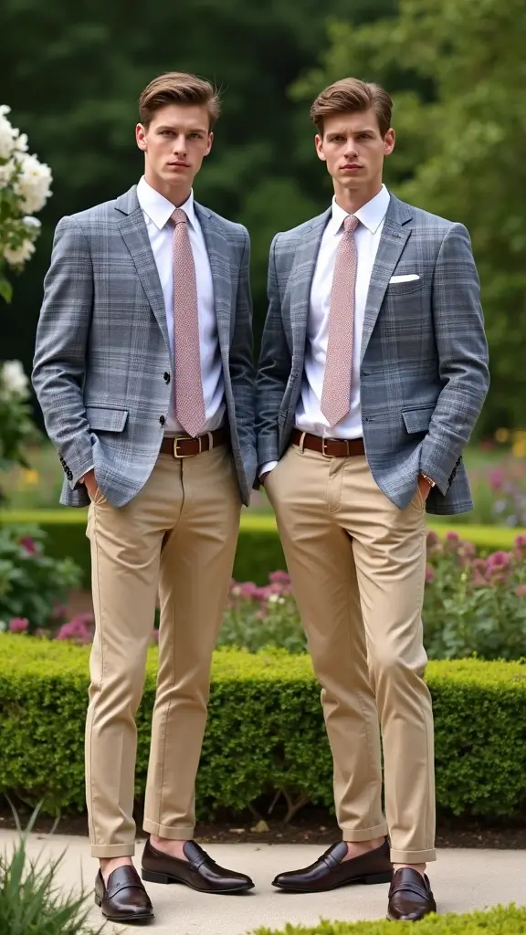 26 Matching Outfit Ideas for Twins You’ll Love - 17. Classic Preppy Style