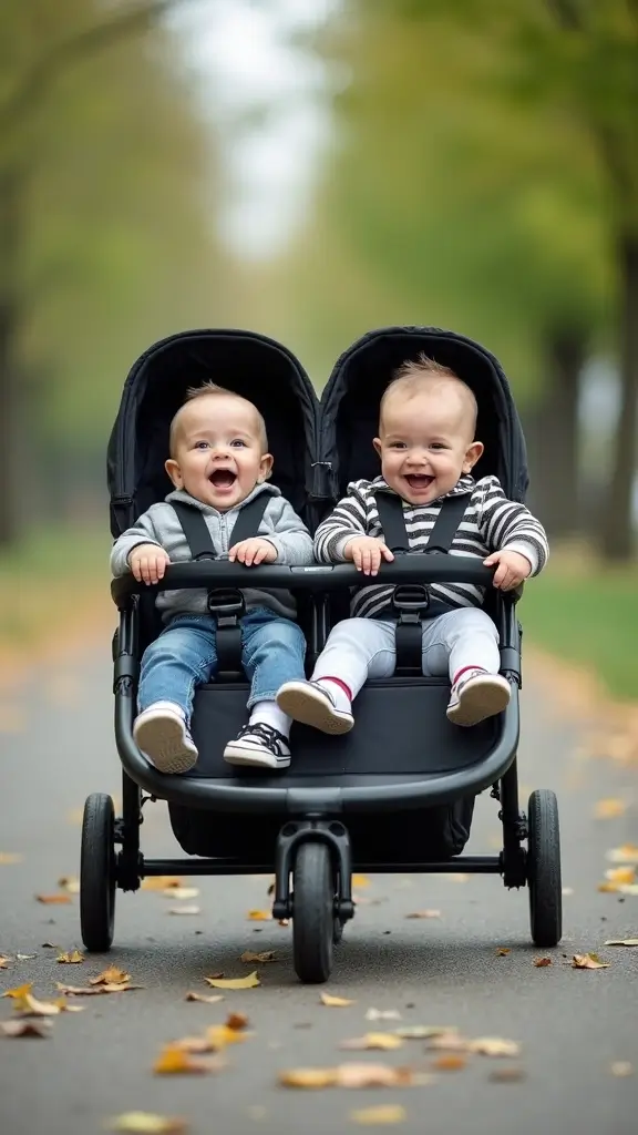 26 Twin Parenting Tips That Will Save Your Sanity (You Won't Believe #15!) - 2. Double Up on Gear