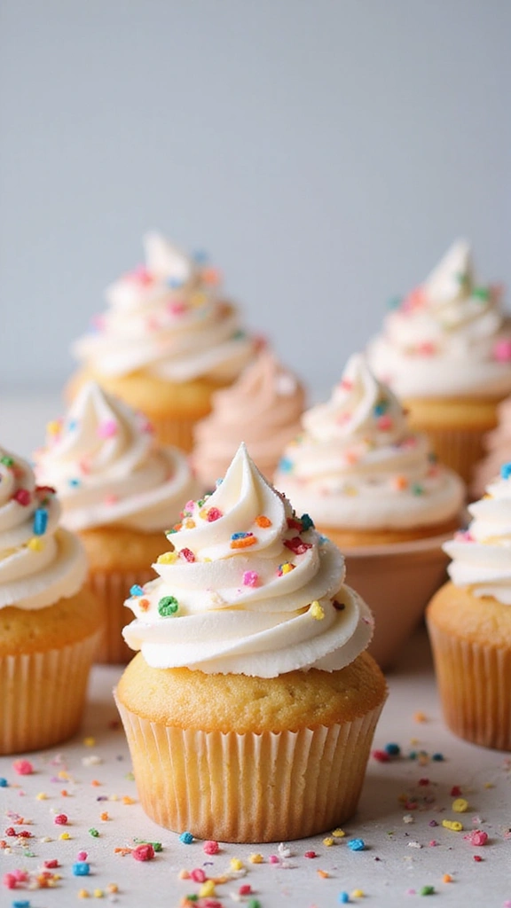 27 Gender Reveal Cupcake Ideas That Will Leave Your Guests Speechless! - 11. Funfetti Gender Reveal Cupcakes