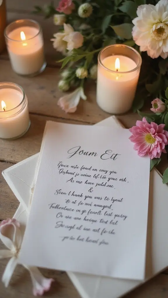 Emotional Wedding Gift Ideas to Make Your Daughter Cry (Happy Tears!) - 9. A Heartfelt Poem or Song