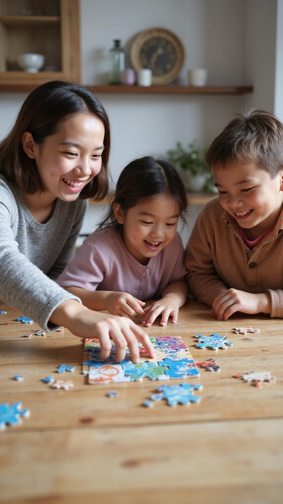 Unique 20th Anniversary Gift Ideas for Couples Who Cherish Family Memories - 11. Family Puzzle with a Special Image