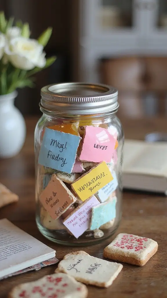 Unique 20th Anniversary Gift Ideas for Couples Who Cherish Family Memories - 4. Memory Jar