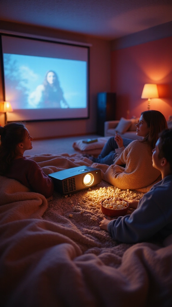 Unique 20th Anniversary Gift Ideas for Couples Who Cherish Family Memories - 7. Family Movie Night Kit