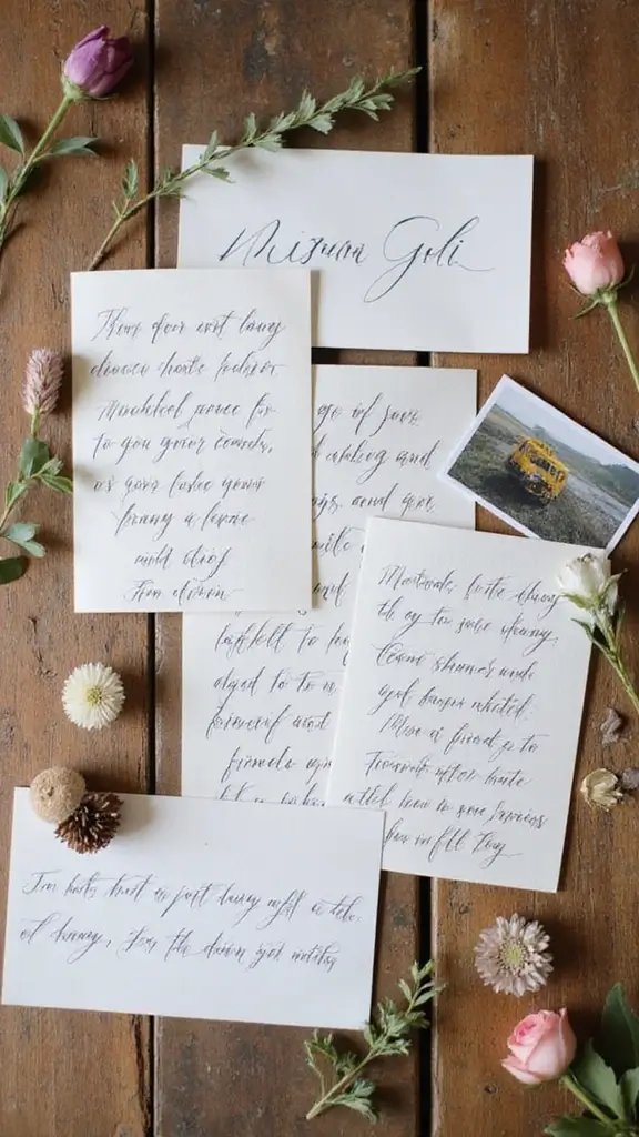 How to Celebrate 20 Years of Love with the Perfect Gift - 3. Handwritten Letters to Each Other