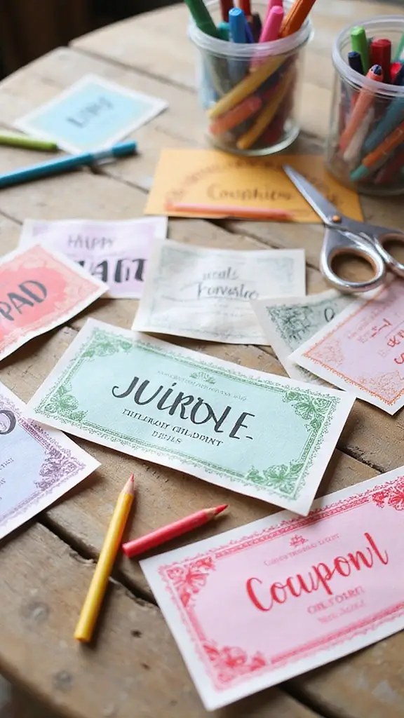 How to Celebrate 20 Years of Love with the Perfect Gift - 4. DIY Coupons for Quality Time